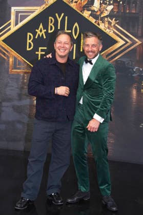 Trystan Pütter und Volker Bruch bei der Weltpremiere der 5. und finalen Staffel der TV-Serie Babylon Berlin im Zoo Palast. Berlin, 10.09.2026