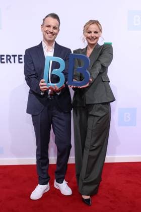 Bertelsmann Party 2026 Marc Dumitru und Toni Scheurlen Roter Teppich zur Bertelsmann Party 2026, Berliner Repräsentanz Berlin, Datum: 10.09.2026 Copyright: xEventpress Kratschx