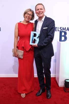 Bertelsmann Party 2026 Natalie und Rolf Hellermann Roter Teppich zur Bertelsmann Party 2026, Berliner Repräsentanz Berlin, Datum: 10.09.2026 Copyright: xEventpress Kratschx