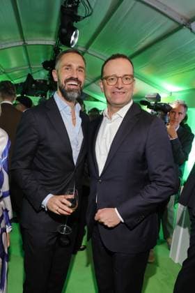 Bertelsmann Party 2026 Daniel Funke, Jens Spahn Roter Teppich zur Bertelsmann Party 2026, Berliner Repräsentanz Berlin, Datum: 10.09.2026 Copyright: xEventpress Kratschx