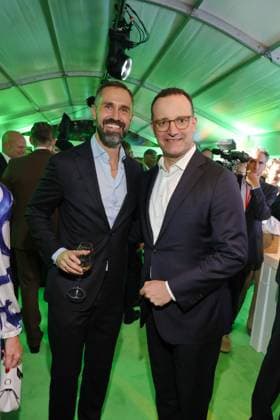 Bertelsmann Party 2026 Daniel Funke, Jens Spahn Roter Teppich zur Bertelsmann Party 2026, Berliner Repräsentanz Berlin, Datum: 10.09.2026 Copyright: xEventpress Kratschx