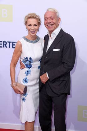 Grit Weiss mit Ehemann Jo Groebel bei der BERTELSMANN PARTY 2026 in der Bertelsmann Hauptstadtrepräsentanz in Berlin am 10.09.2026
