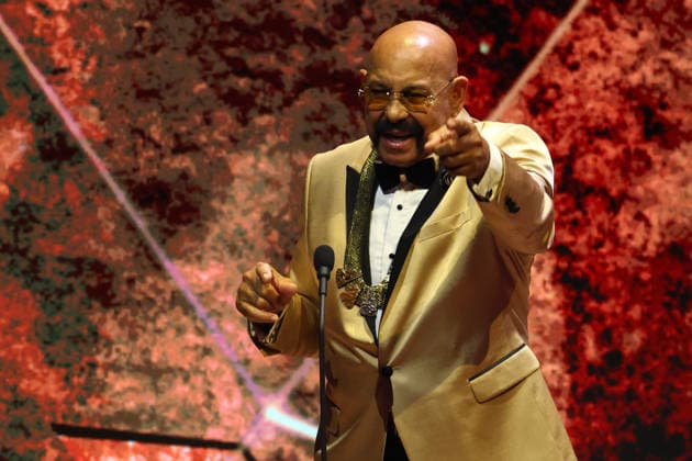 Venezuelan musician Oscar D León performs after receiving a lifetime achievement award during the 39th annual Hispanic Heritage Awards at Orchestra Hall in Minneapolis, United States, 10 September 2026. Hispanic Heritage Awards in Minneapolis !ACHTUNG: NUR REDAKTIONELLE NUTZUNG!  Copyright: xAdamxBettcherx AME6444 20260911-55021366112_1