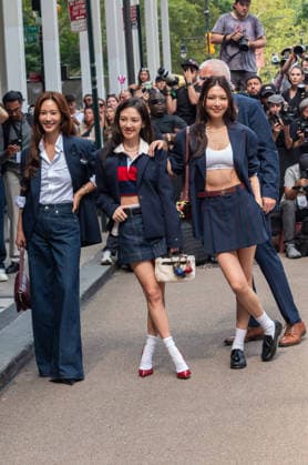 New York, NY, Sept. 10: Girls Generation at the Tommy Hilfiger Spring Summer 2027 Show during New York Fashion Week in New York City on September 10, 2026. Credit: Camara Porter, AdMedia 459576, 2026 09 10  Copyright: xAdMediax STAR_459576_015