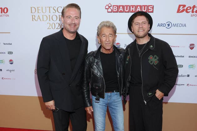 Deutscher Radiopreis 2026 Sasha, Peter Maffay, Johannes Oerding, Radiopreis 2026, Stage Theater an der Elbe, Hamburg, 10.09.2026 Copyright: xEventpressxBecherx
