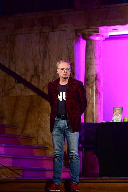 Uwe Steimle mit seinem Programm Nu! Keen Getue, keen Gemache... im historischen Jugendstil-Kaufhaus. Görlitz, 10.09.2026 Copyright: xMatthiasxWehnertx
