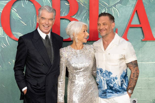 Pierce Brosnan, Dame Helen Mirren and Tom Hardy attends MobLand Season Two - World Premiere at the Odeon Luxe Leicester Square in London, England. UK. Thursday 10th September 2026. Copyright: xJamesxWarrenx MOBLAND - SEASON TWO - WORLD PREIERE 11