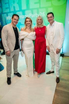 ABB BERTELSMANN- Matthias Steiner und Inge Steiner mit Begleitung zu Gast auf der Bertelsmann Party 2026 in der Bertelsmann Repraesentanz am 10.09.2026 in Berlin Berlin Deutschland