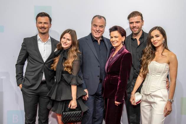 ABB BERTELSMANN- Esther, Clemens Toennies, Margit Toennies, Maximilian Toennies und Olivia Toennies Familie zu Gast auf der Bertelsmann Party 2026 in der Bertelsmann Repraesentanz am 10.09.2026 in Berlin Berlin Deutschland