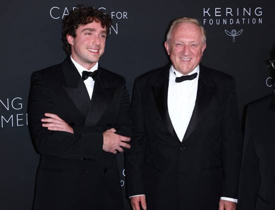 5th Annual Kering Caring For Women - NYC François-Henri Pinault with guest attends the 5th Annual Kering Caring For Women at The Pool restaurant in New York, NY on September 10, 2026. Photo by Charles Guerin ABACAPRESS.COM New York City NY United States  Copyright: xGuerinxCharles ABACAx