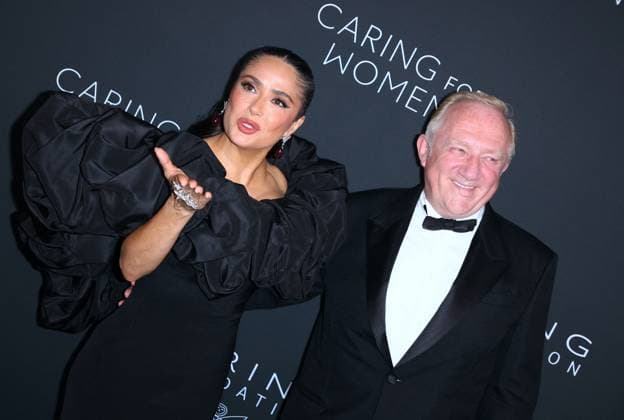 5th Annual Kering Caring For Women - NYC Salma Hayek and François-Henri Pinault attend the 5th Annual Kering Caring For Women at The Pool restaurant in New York, NY on September 10, 2026. Photo by Charles Guerin ABACAPRESS.COM New York City NY United States  Copyright: xGuerinxCharles ABACAx