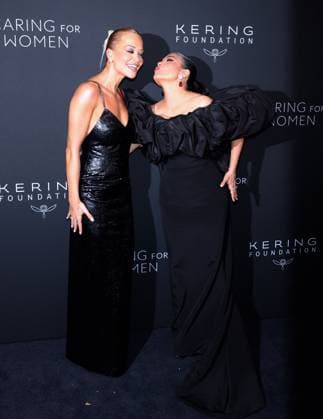 5th Annual Kering Caring For Women - NYC Rita Ora and Salma Hayek attend the 5th Annual Kering Caring For Women at The Pool restaurant in New York, NY on September 10, 2026. Photo by Charles Guerin ABACAPRESS.COM New York City NY United States  Copyright: xGuerinxCharles ABACAx