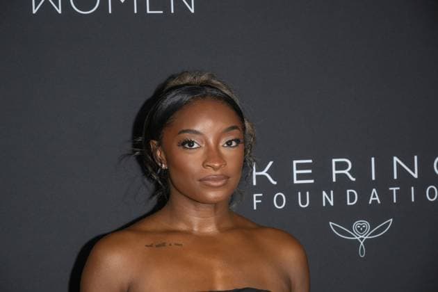 September 10, 2026, New York, New York, United States: Simone Biles attends.Celebrities attend the Kering Foundation s Caring For Women Dinner at The Pool on September 10, 2026 in New York City. New York United States  - ZUMAs197 20260910_aaa_s197_733 Copyright: xRonxAdarx