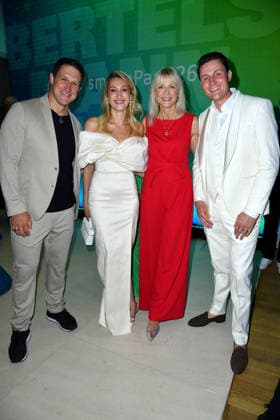Matthias Steiner, Lisa Walser, Inge Posmyk und Henry Walser bei der Bertelsmann Party 2026 in der Bertelsmann Repräsentanz in Berlin am 10.09.2026