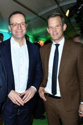 Jens Spahn und Prof. Dr. med. Hendrik Streeck bei der Bertelsmann Party 2026 in der Bertelsmann Repräsentanz in Berlin am 10.09.2026