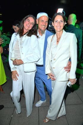 Nadine Sosniok und Ralf Zacherl mit Frau Viola Zacherl bei der Bertelsmann Party 2026 in der Bertelsmann Repräsentanz in Berlin am 10.09.2026