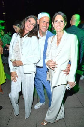 Nadine Sosniok und Ralf Zacherl mit Frau Viola Zacherl bei der Bertelsmann Party 2026 in der Bertelsmann Repräsentanz in Berlin am 10.09.2026