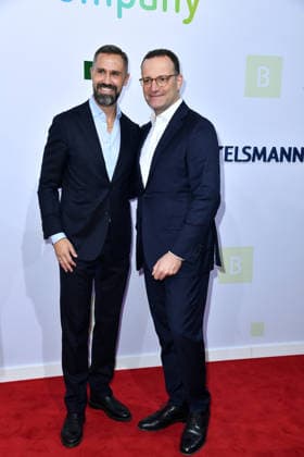 Daniel Funke und Jens Spahn bei der Bertelsmann Party 2026 in der Bertelsmann Repräsentanz in Berlin am 10.09.2026