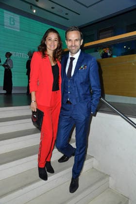 Sarah Alles und Marco van Dre bei der Bertelsmann Party 2026 in der Bertelsmann Repräsentanz in Berlin am 10.09.2026