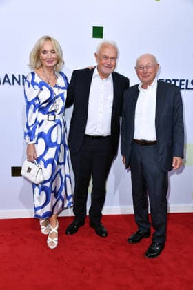 Annette Marberth-Kubick, Wolfgang Kubicki und Stefan Aust bei der Bertelsmann Party 2026 in der Bertelsmann Repräsentanz in Berlin am 10.09.2026