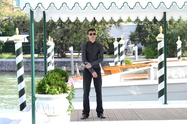 Francesco Gheghi bei der Ankunft am Pier des Hotels Excelsior auf der Biennale di Venezia 2026 83. Internationale Filmfestspiele von Venedig. Venedig, 11.09.2026