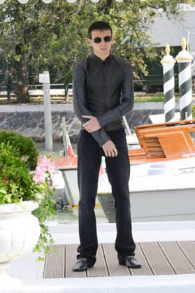 Francesco Gheghi bei der Ankunft am Pier des Hotels Excelsior auf der Biennale di Venezia 2026 83. Internationale Filmfestspiele von Venedig. Venedig, 11.09.2026