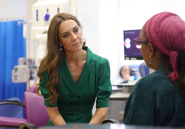 . 11 09 2026. London, United Kingdom. Kate Middleton, the Princess of Wales, meets staff and patients during a visit at The Royal Marsden Hospital in London.  xPoolx xi-Imagesx IIM-27000-0019