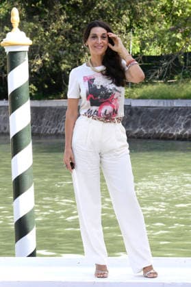 Donatella Finocchiaro bei der Ankunft vom Cast des Kinofilms Greta e le favole vere Greta and the True Fairy Tales am Pier des Hotels Excelsior auf der Biennale di Venezia 2026 83. Internationale Filmfestspiele von Venedig. Venedig, 11.09.2026