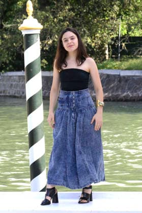 Sara Ciocca bei der Ankunft vom Cast des Kinofilms Greta e le favole vere Greta and the True Fairy Tales am Pier des Hotels Excelsior auf der Biennale di Venezia 2026 83. Internationale Filmfestspiele von Venedig. Venedig, 11.09.2026