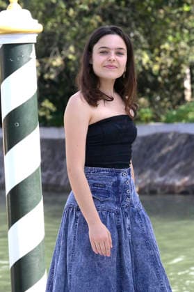 Sara Ciocca bei der Ankunft vom Cast des Kinofilms Greta e le favole vere Greta and the True Fairy Tales am Pier des Hotels Excelsior auf der Biennale di Venezia 2026 83. Internationale Filmfestspiele von Venedig. Venedig, 11.09.2026