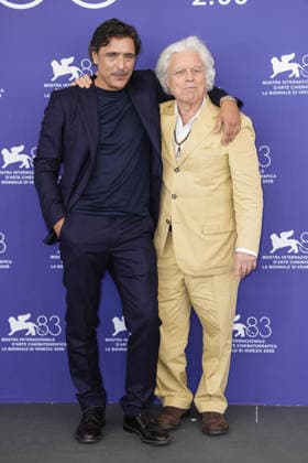 Foto IPP Daniele Cifala’ Venezia 11 09 2026 Ritorno a Buenos Aires Photocall - The 83rd Venice International Film Festival nella foto : Adriano Giannini and Marco Bechis attend the Ritorno a Buenos Aires Photocall during the 83rd Venice International Film Festival at Palazzo del Casino on September 11, 2026 in Venice, Italy. Italy Photo Press - World Copyright Ritorno a Buenos Aires Photoca