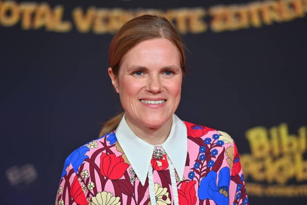 Fritzi HABERLANDT (Schauspielerin), Einzelbild,angeschnittenes Einzelmotiv,Portraet,Portrait,Porträt. Premiere von BIBI BLOCKSBERG Ð DIE TOTAL VERHEXTE ZEITREISE am 11.09.20226 im Mathaeser Kino in Muenchen. Fotocall Roter Teppich,Red Carpet.
