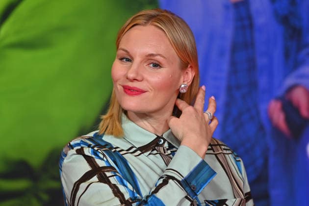 Rosalie THOMASS (Schauspielerin), Einzelbild,angeschnittenes Einzelmotiv,Portraet,Portrait,Porträt. Premiere von BIBI BLOCKSBERG Ð DIE TOTAL VERHEXTE ZEITREISE am 11.09.20226 im Mathaeser Kino in Muenchen. Fotocall Roter Teppich,Red Carpet.