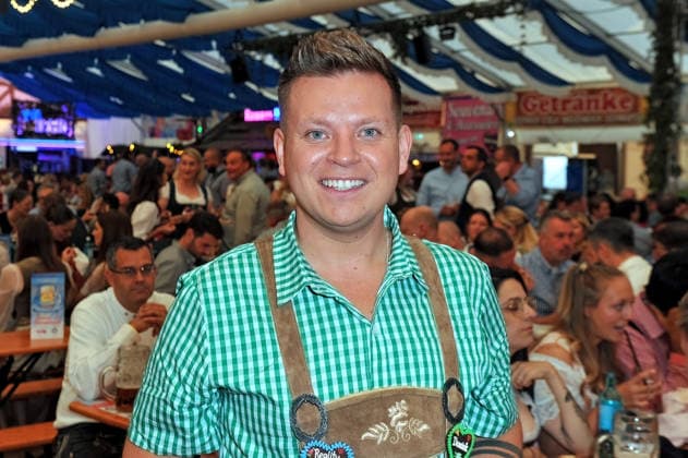REALITY-WIESN auf dem Frankfurter-Oktoberfest. Dominik Ledea anläßlich der REALITY-WIESN auf dem Frankfurter-Oktoberfest am 10.09.2026 im Deutsche Bank Park, Frankfurt Main. 20260910MWI116515