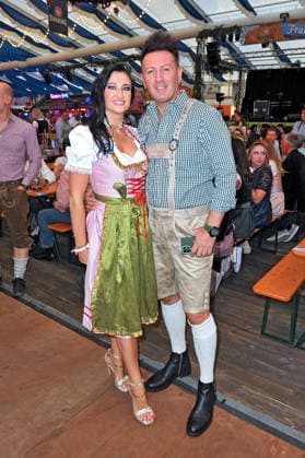 REALITY-WIESN auf dem Frankfurter-Oktoberfest. Ennesto Monte mit seiner Freundin Marry anläßlich der REALITY-WIESN auf dem Frankfurter-Oktoberfest am 10.09.2026 im Deutsche Bank Park, Frankfurt Main. 20260910MWI116529