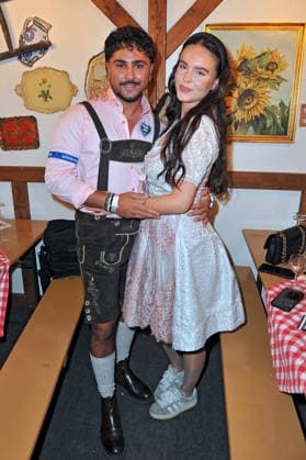 REALITY-WIESN auf dem Frankfurter-Oktoberfest. Amir Hosseiny und Fabienne Neumann anläßlich der REALITY-WIESN auf dem Frankfurter-Oktoberfest am 10.09.2026 im Deutsche Bank Park, Frankfurt Main. 20260910MWI116807