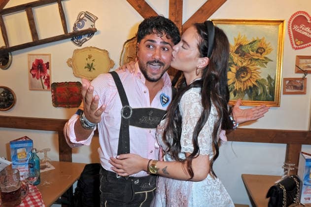 REALITY-WIESN auf dem Frankfurter-Oktoberfest. Amir Hosseiny und Fabienne Neumann anläßlich der REALITY-WIESN auf dem Frankfurter-Oktoberfest am 10.09.2026 im Deutsche Bank Park, Frankfurt Main. 20260910MWI116814
