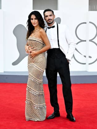 IPA88403835 - Venice, 83rd Venice International Film Festival 2026 - Night 10 - Red carpet for the film *RITORNO A BUENOS AIRES*. Pictured: Pietro Tartaglione, Rosa Perrotta  Copyright: xSimonexComix xPoolxPhotoxEventsx08x IPA88403835