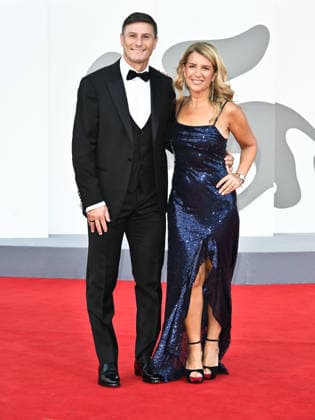 IPA88404291 - Venice, 83rd Venice International Film Festival 2026 - Night 10 - Red carpet for the film *RITORNO A BUENOS AIRES*. Pictured: Javier Zanetti and his wife Paola  Copyright: xSimonexComix xPoolxPhotoxEventsx08x IPA88404291