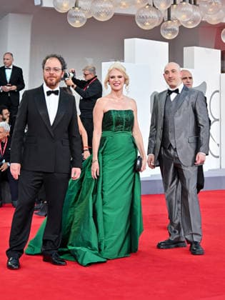 IPA88407660 - Venice, 83rd Venice International Film Festival 2026 - Night 10 - Red carpet for the film *RITORNO A BUENOS AIRES* Pictured: AndrÃ Ristum, Cibele Amaral, and Patrick de Jongh  Copyright: xManuelexMangiarottix xPoolxPhotoxEventsx08x IPA88407660
