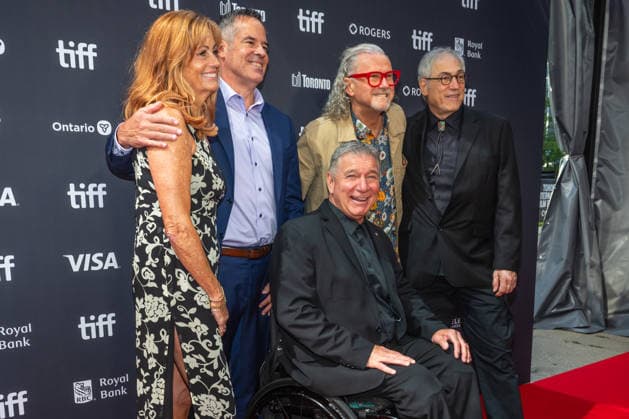Celebrities attend the 51st Toronto International Film Festival Man in Motion: The Rick Hansen Story premiere Featuring: Amanda Hansen, Mike Reid, Rick Hansen, Dave Doroghy, Don Alder Where: Toronto, Ontario, Canada When: 11 Sep 2026 Credit: Captive Camera Cover Images EDITORIAL USE ONLY. NOT FOR USE BY NEWSPAPERS BASED IN THE UK. Copyright: xx coverimg56009414