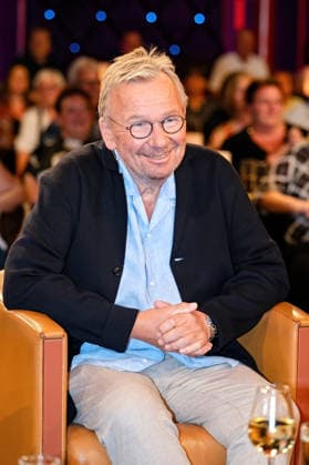 MDR - Riverboat. Entertainer Bernd Stelter anläßlich der Aufzeichnung der MDR - Talkshow Riverboat am 11.09.2026 in der Mediacity Leipzig. 20260911ADO0006