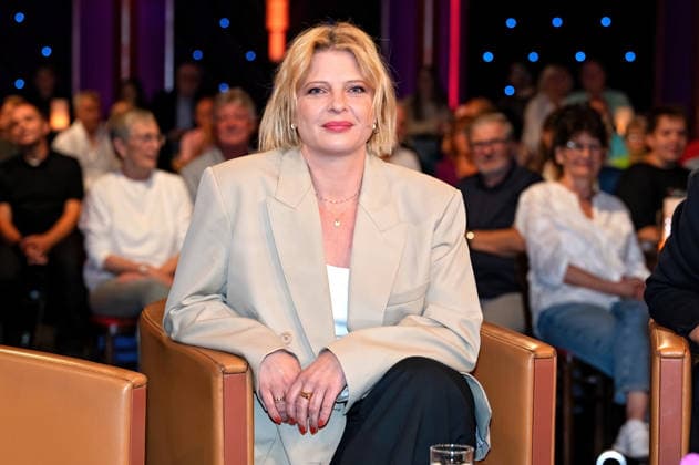 MDR - Riverboat. Schauspielerin Jördis Triebel anläßlich der Aufzeichnung der MDR - Talkshow Riverboat am 11.09.2026 in der Mediacity Leipzig. 20260911ADO0033