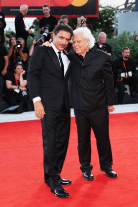VENICE, ITALY - SEPTEMBER 11: driano Giannini and Marco Bechis attend the Ritorno a Buenos Aires Screening during the 83rd Venice International Film Festival at Sala Grande on September 11, 2026 in Venice, Italy. (Photo by Mark Cape Insidefoto) markxcape