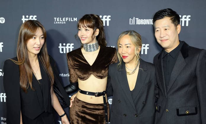 TORONTO, CA - SEPTEMBER 11: Courtney Crockett, Lalisa Manobal, Sue Kim at the Gala presentation of Always Lalisa At Roy Thomson Hall during the 2026 Toronto International Film Festival on September 11, 2026. Copyright: xHumbertoxServin Clasos MediaPunchx