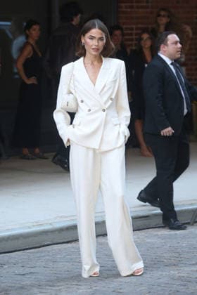 September 11, 2026: Bambi Northwood-Blyth arrives at the Clavin Klein Spring 2027 show as part of New York Fashion Week. The show took place at Terminal Warehouse.  - ZUMAh16_ 20260911_zaf_h16_026 Copyright: xDanxHerrickx