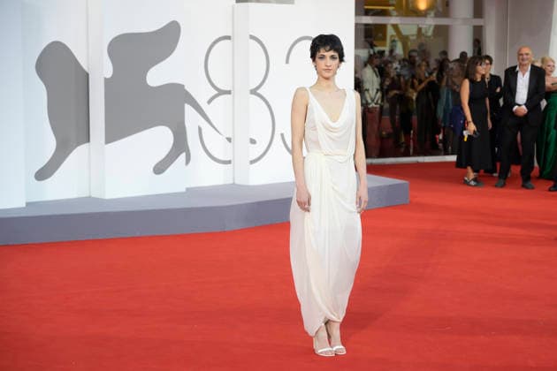 Ritorno a Buenos Aires red carpet at the 83rd Venice International Film Festival at Palazzo del Cinema in Venice Lido in Venice Lido, Italy - 11 Sept 2026 Olivia Nuss attends the red carpet of the movie Ritorno a Buenos Aires during the 83rd Venice International Film Festival at Palazzo del Cinema in Venice Lido. Venice Lido Italy Copyright: xMarioxCartellix xSOPAxImagesx _DSC4026