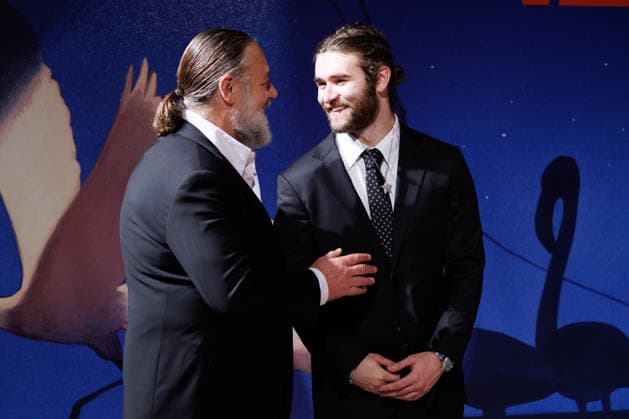 News - What Love Builds Red Carpet - The 83rd Venice International Film Festival Russell Crowe and Tennyson Spencer Crowe attend the What Love Builds Screening during the 83rd Venice International Film Festival at Sala Darsena on September 11, 2026 in Venice, Italy. Photo: Cinzia Camela. Lido di Venezia Sala Darsena Italy Copyright: xCinziaxCamelax xLiveMediax LPN_2666053