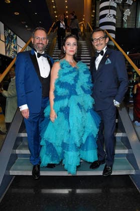 Uli Hanisch, Nadine Heidenreich und Hans-Werner Meyer bei der Verleihung des DEUTSCHEN SCHAUSPIELPREISES 2026 in Berlin am 11.09.2026 in Berlin am 10.09.2026