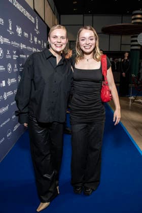 ABB SCHAUSPIELPREIS- Emma Falck und Carlotta Weide zu Gast bei der Verleihung des Deutschen Schauspielpreis 2026 im Hotel Pullman Berlin Schweizerhof am 11.09.2025 in Berlin